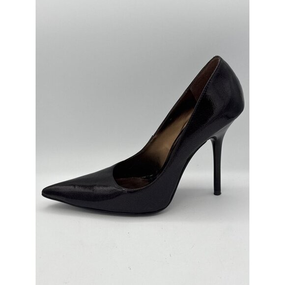 Carlos By Carlos Santana Black Patent Leather Stiletto Heels Size 7 - Picture 6 of 8